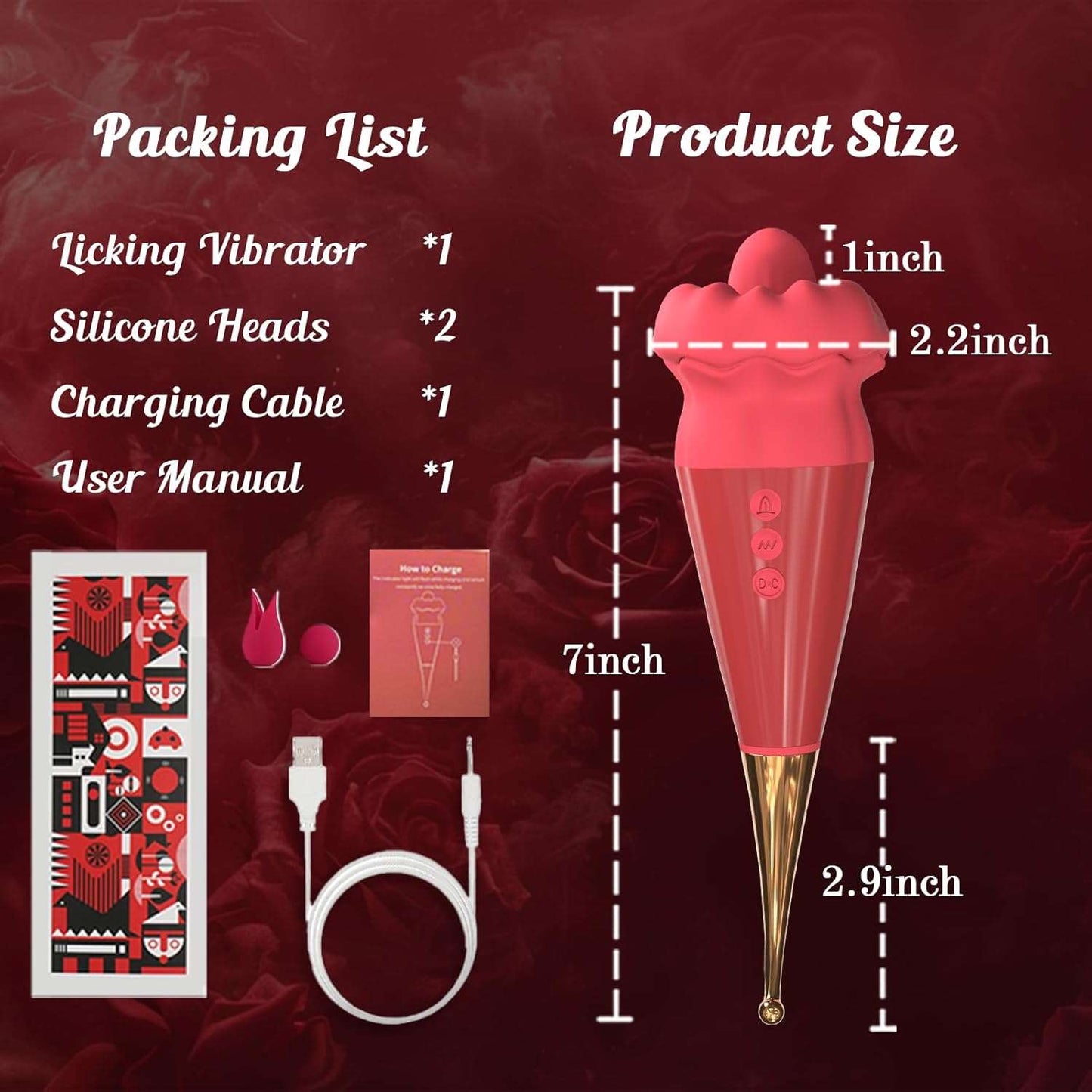WhisperBreeze Vibrating Rose Clit Stimulator - SinfulX