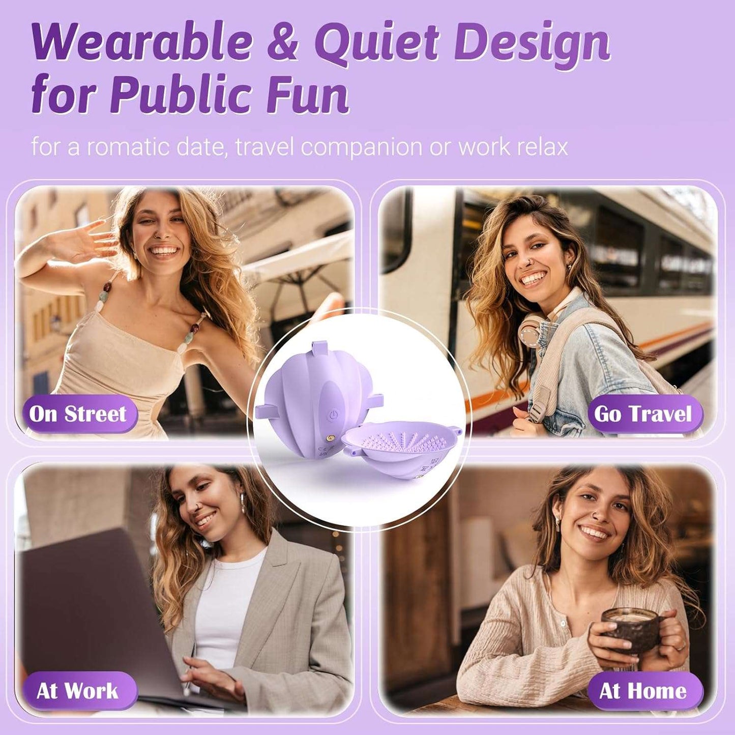 WhisperVibe Wearable App Control Nipple Stimulators - SinfulX