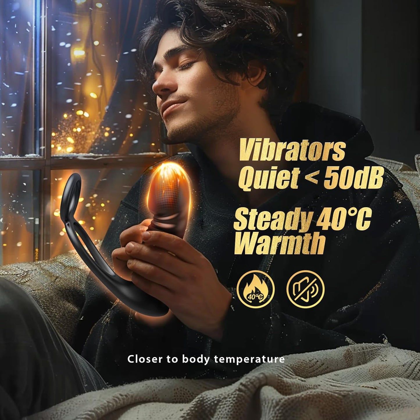 HeatCore Heating Prostate Massager Cock Ring 9 Modes Remote - SinfulX - Personal Care > Sexual Wellness > Prostate Massager Cock Ring