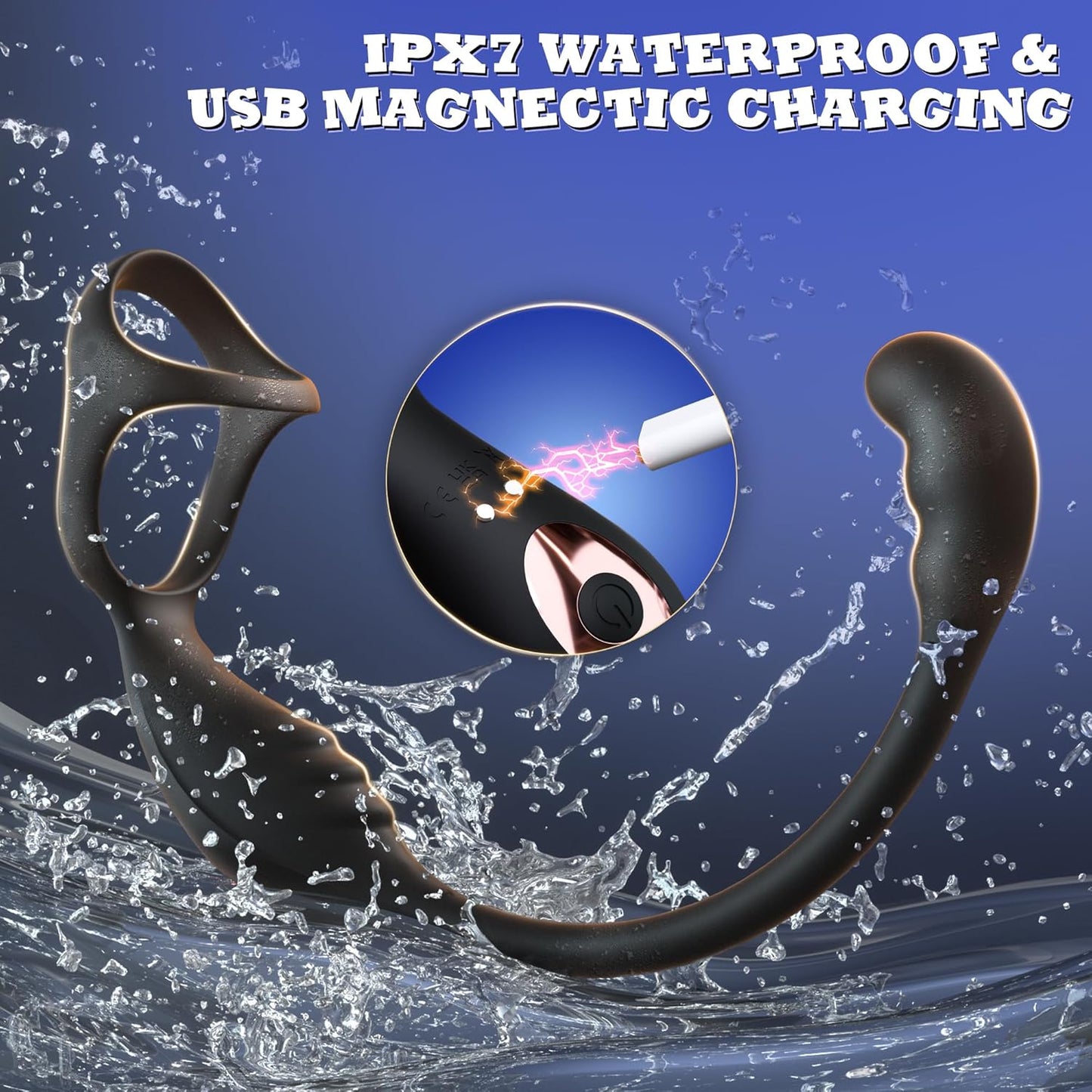 CorePulse Remote Prostate Massager Cock Ring 10 Vibrations - SinfulX - Personal Care > Sexual Wellness > Prostate Massager Cock Ring