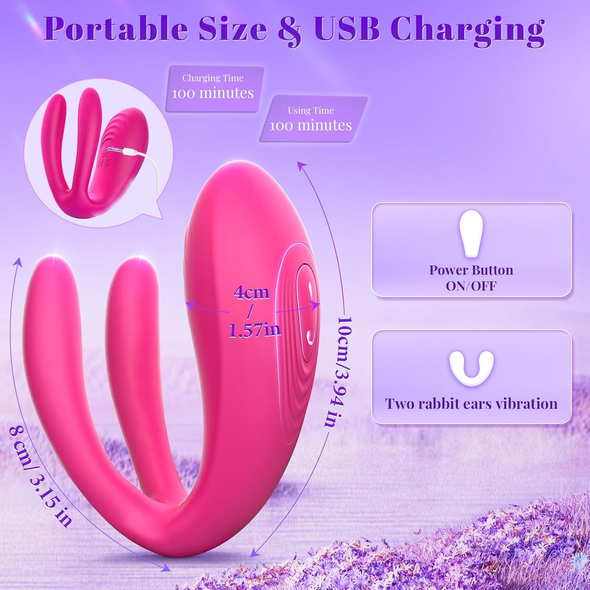 FusionSync APP Remote Double Wearable Vibrator 3 Motors - SinfulX - Personal Care > Sexual Wellness > Panty Vibrator