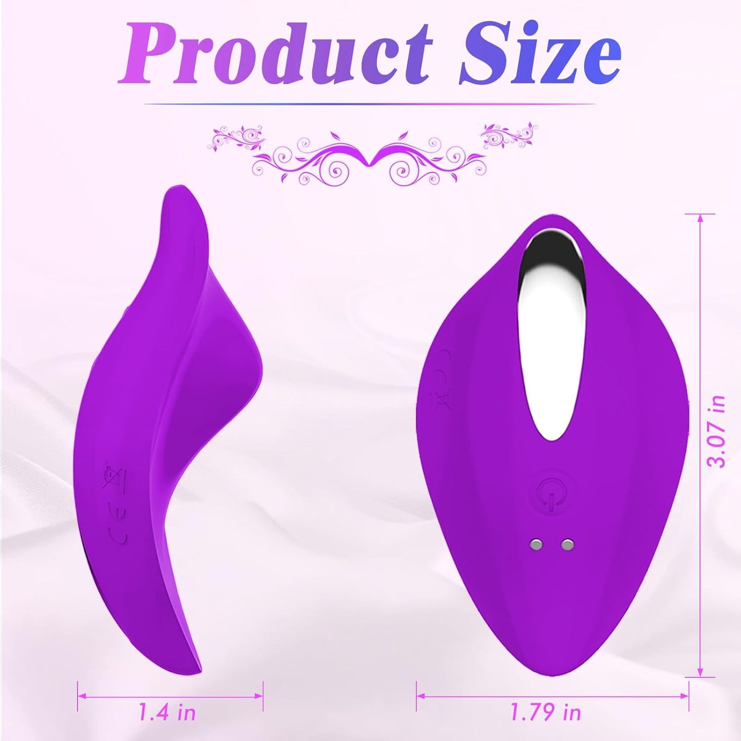WhisperRose Wearable Panty Vibrator Remote 12 Modes - SinfulX - Personal Care > Sexual Wellness > Panty Vibrator