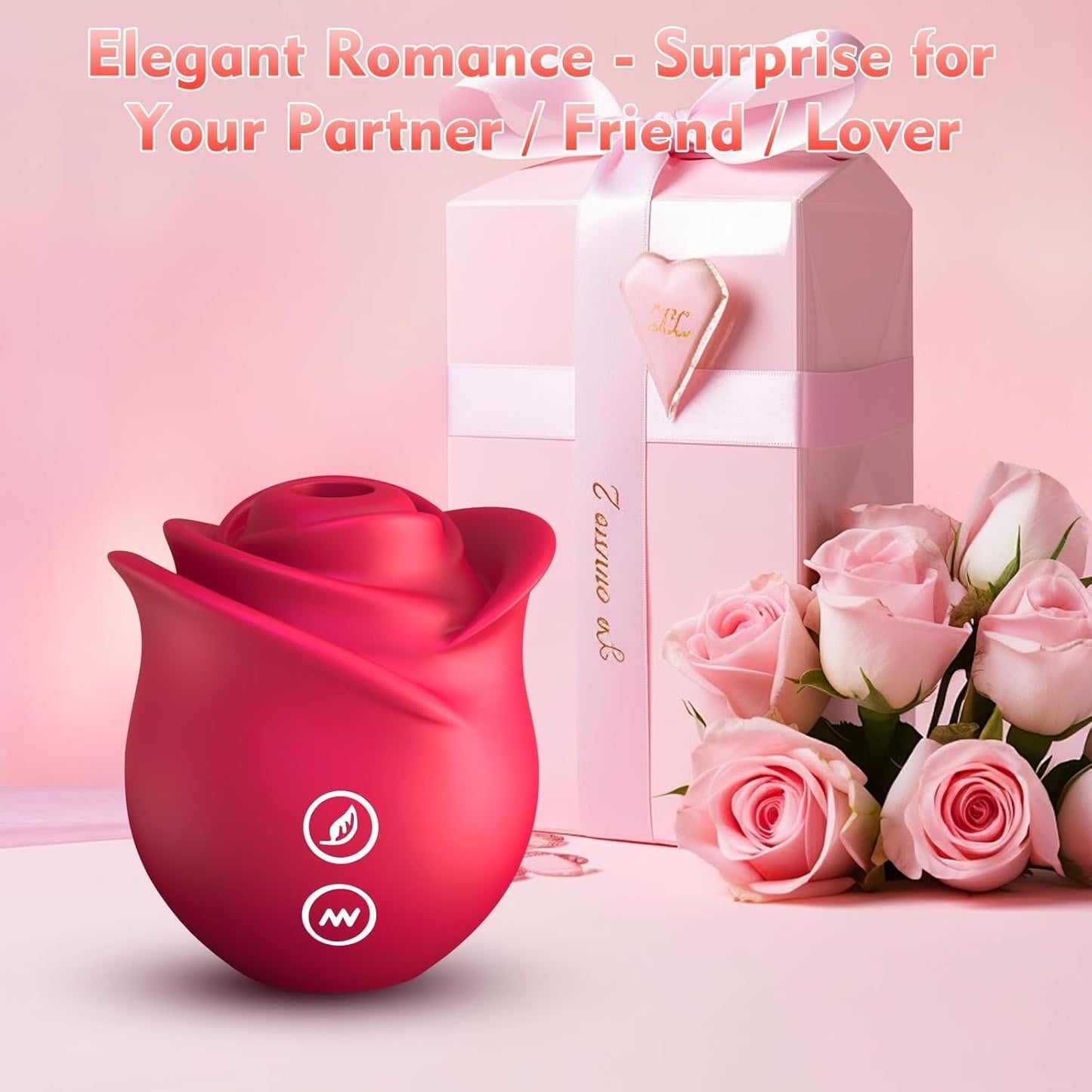 Rose Sex Toy Sucking Vibrator - Rose Adult Toys Clit Sucker Women Sex Toy APP Control Vibrator with 10 Sucting Modes for Clitoral Nipple G Spot Oral Sex Stimulation, Female Sex Toys Women Couples - SinfulX -