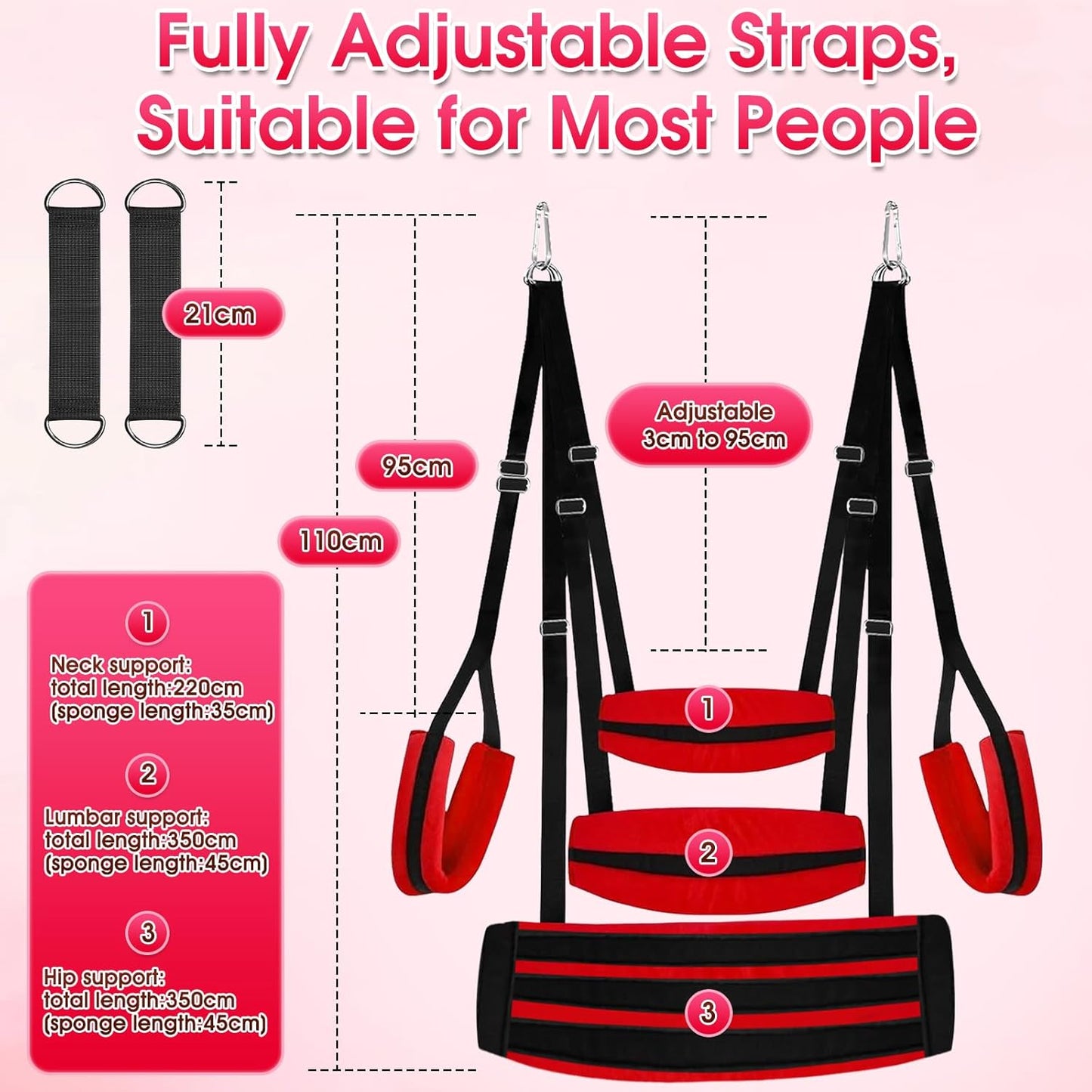 AeroBound Adjustable BDSM Sex Swing for Couples - SinfulX -
