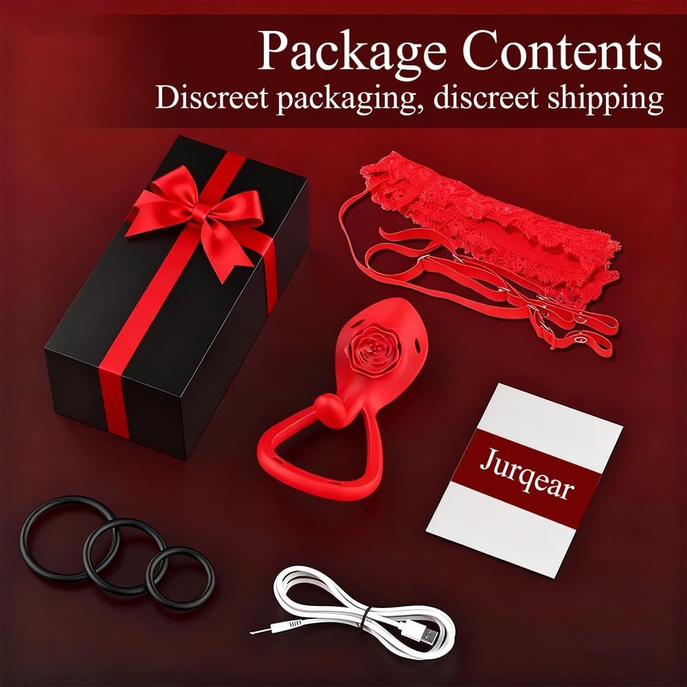 BloomDrive Cock Ring Clit Stimulator G - Spot Wearable 9 Modes - SinfulX - Personal Care > Sexual Wellness > Couples Cock Ring