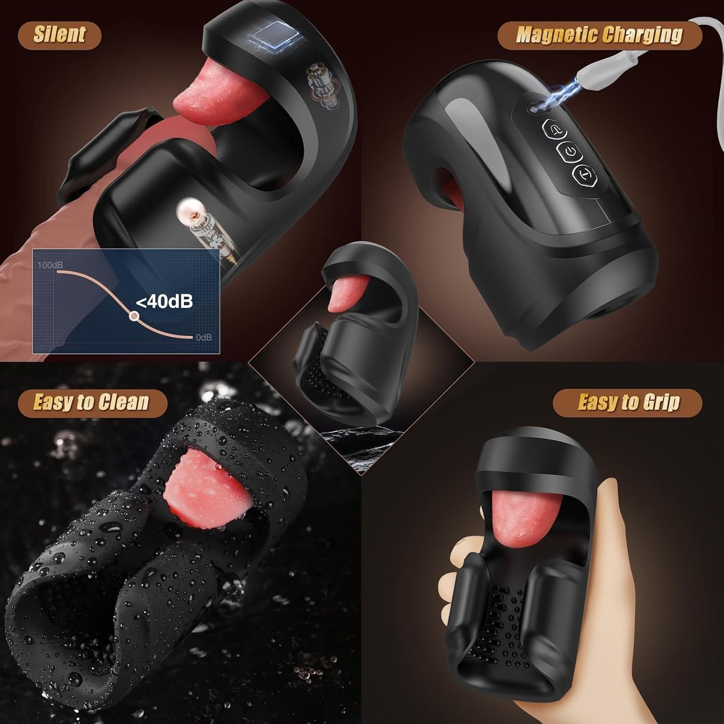 IgnisWing Male Training Masturbator | Clamping, Vibrating & Licking