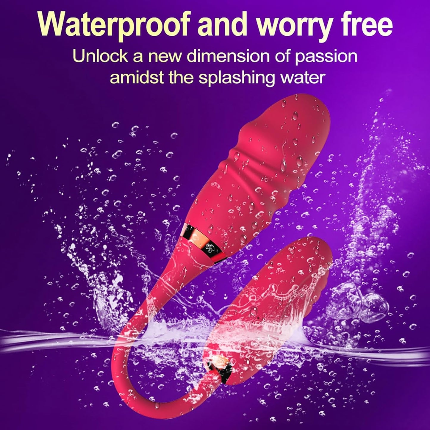 App Remote Control G Spot Vibrator for Couples Anal Double Ended Dildos Vibrators with 10 Vibration Modes Long Distance Remote Control Clitoris Stimulator Nipple Stimulator Female Sex Toys - SinfulX -
