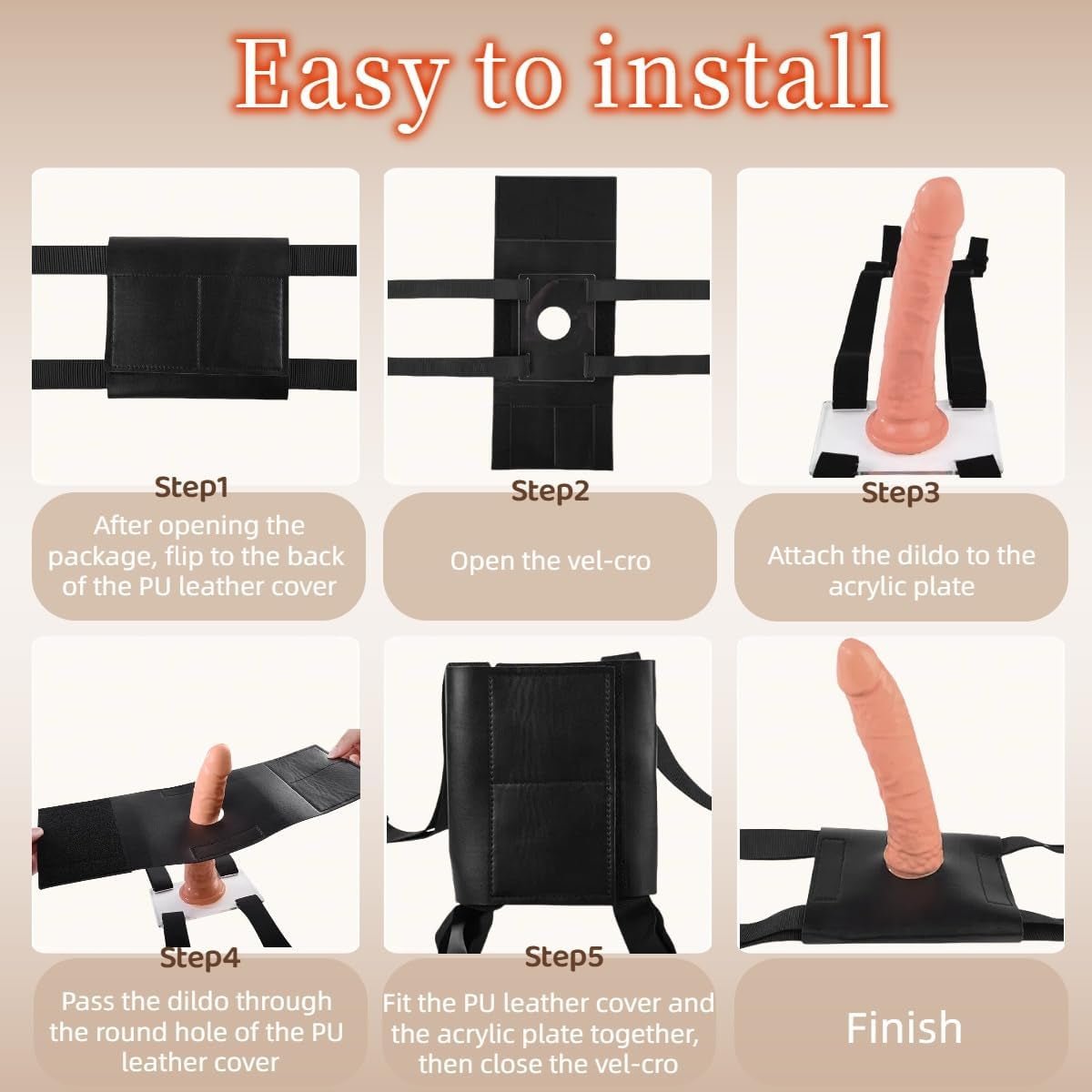 GripMount Dildo Mount Strap Base for Hands - Free Play - SinfulX - Personal Care > Sexual Wellness > Sex Pillow