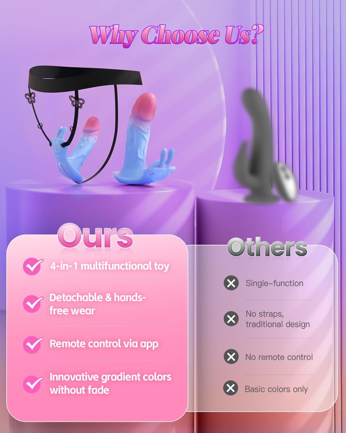 ThrustSync Thrusting Wearable Panty Vibrator APP Control - SinfulX - Personal Care > Sexual Wellness > Panty Vibrator