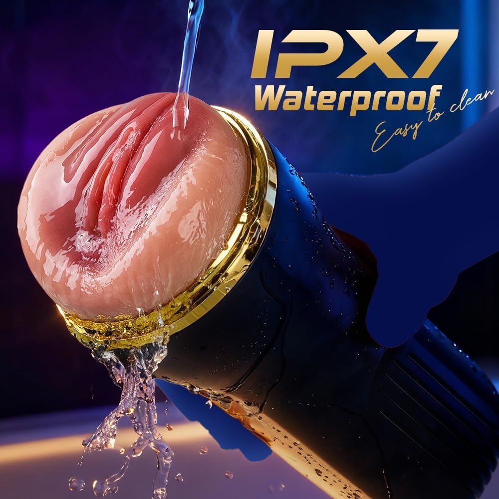Automatic Male Masturbator Sex Toys for Men Masturbation - Realistic Pocket Pussy with 5 Suction&10 Vibration,Vibrating Male Masturbator Cup Male Sex Toys Sex Machine with Textured Channels - SinfulX -