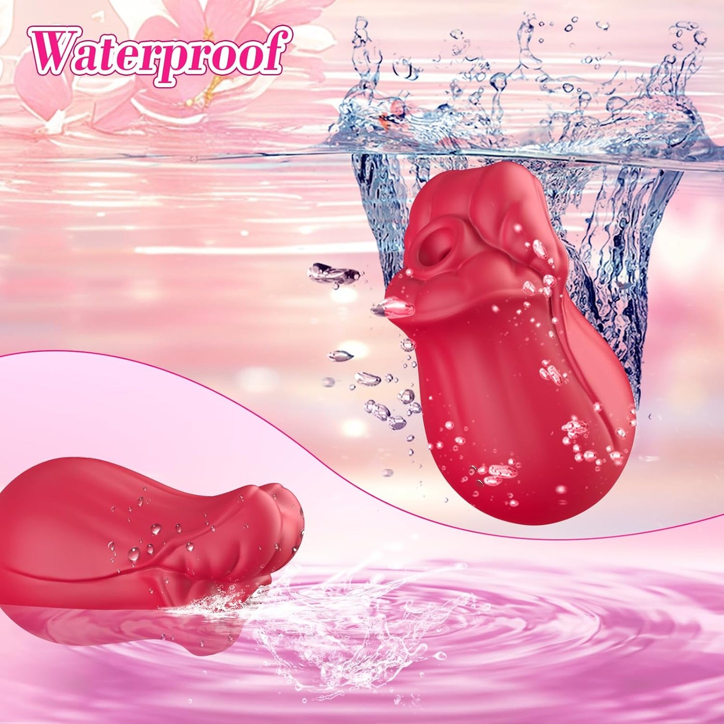 Clitoral Sucking Vibrator Rose Toy - Nipple Pussy Clit Sucker Mouth Oral Vibrators with 9 Suction & 6 Vibrating Modes, Clitoris Stimulator Suction Vibrator Women Sex Toy for Female Couple Pleasure - SinfulX - 