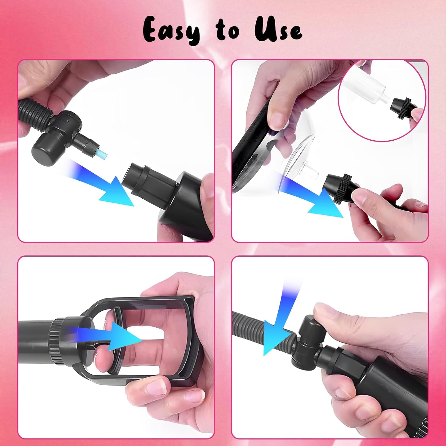 Pussy Pump Sexual Enhancers Sex Toys for Women, Manual Vagina Pump Clit Pump for Intense Stimulation, Adult Toys Clitoral Stimulator to Increases Sensation and Enhances Sexual Pleasure Tools for Women