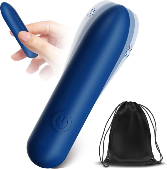 Mini Vibrator, Female Sex Toy Bullet Vibrator, 10 Vibration Modes, Portable Waterproof Adult Sex Toy, Nipple and Clitoral Stimulator, All-Silicone Rechargeable G-Spot Vibrator, Suitable for Couples.