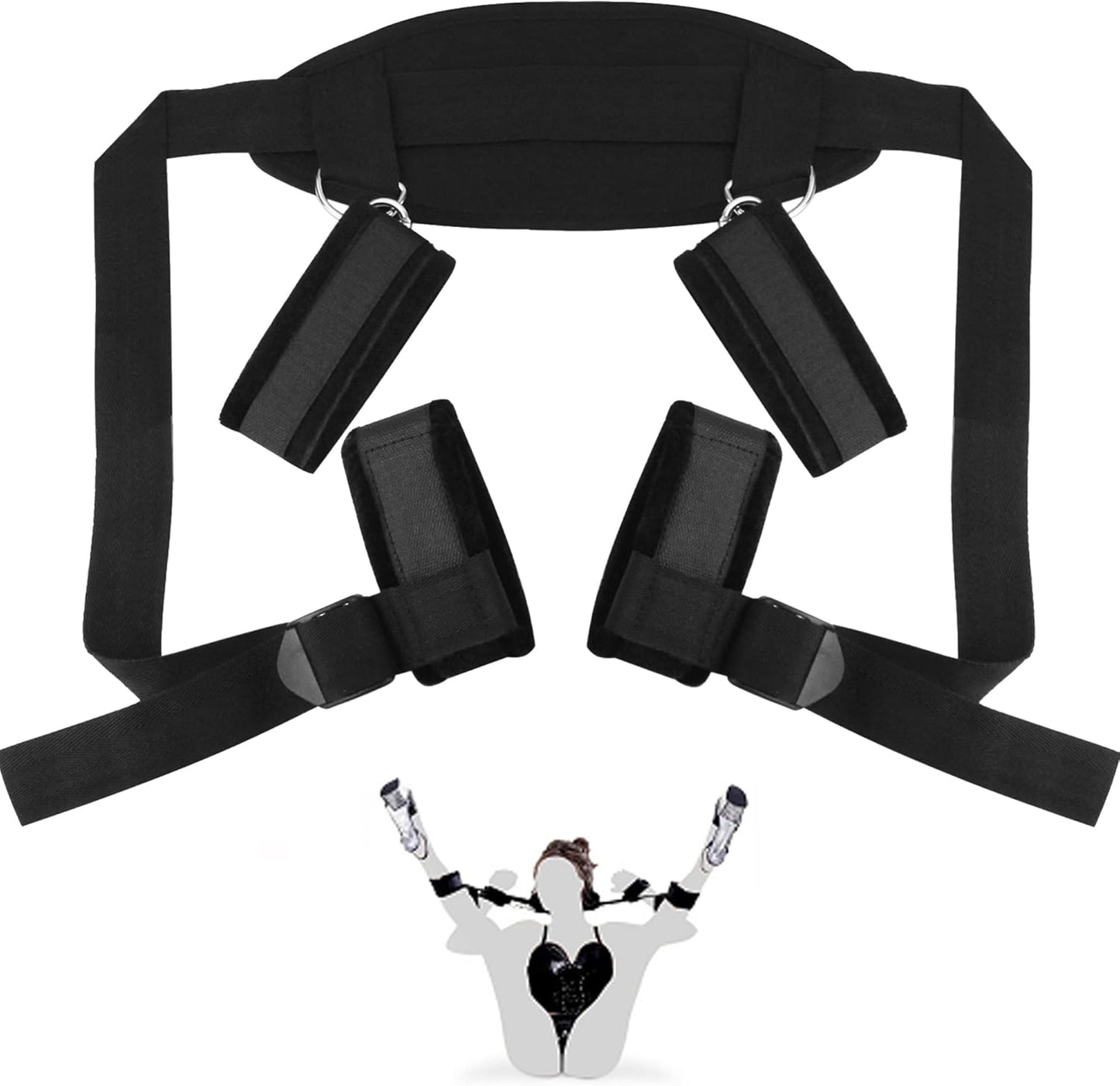 CoreLift BDSM Sling Restraint Kit Hand Ankle Strap - SinfulX - Personal Care > Sexual Wellness > Sex Sling