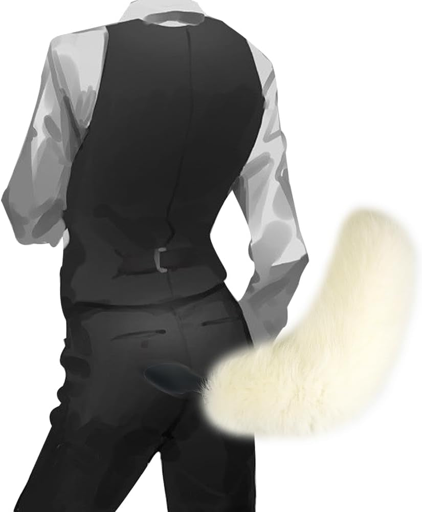 FrostPulse Remote Control Fox Tail Vibrating Anal Plug - SinfulX - 