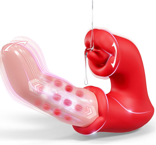ElyraGlide Tongue Thrust Vibrator 4 - in - 1 10 Modes G - Spot - SinfulX - Personal Care > Sexual Wellness > Tongue Vibrator