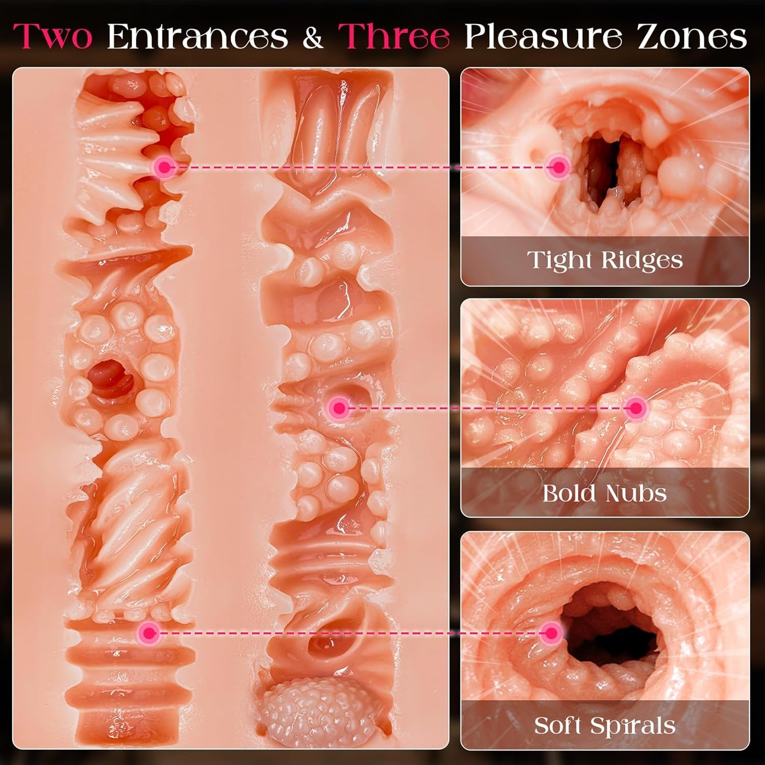 13LB Sex Doll Male Masturbator, Realistic Busty Butt Male Sex Toys for Men Adjustable Vagina & Anal Channels Sex Dolls Pocket Pussy Storker Lifelike Juicy Love Doll Sex Toy Adult Toys - SinfulX - 