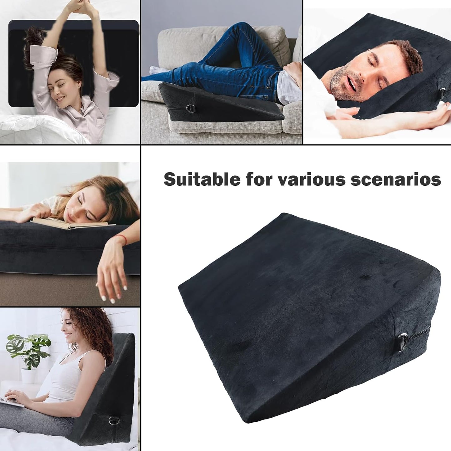 ElevaBond BDSM Positioning Wedge Pillow Set with Straps & Harness - SinfulX - Personal Care > Sexual Wellness > Sex Pillow