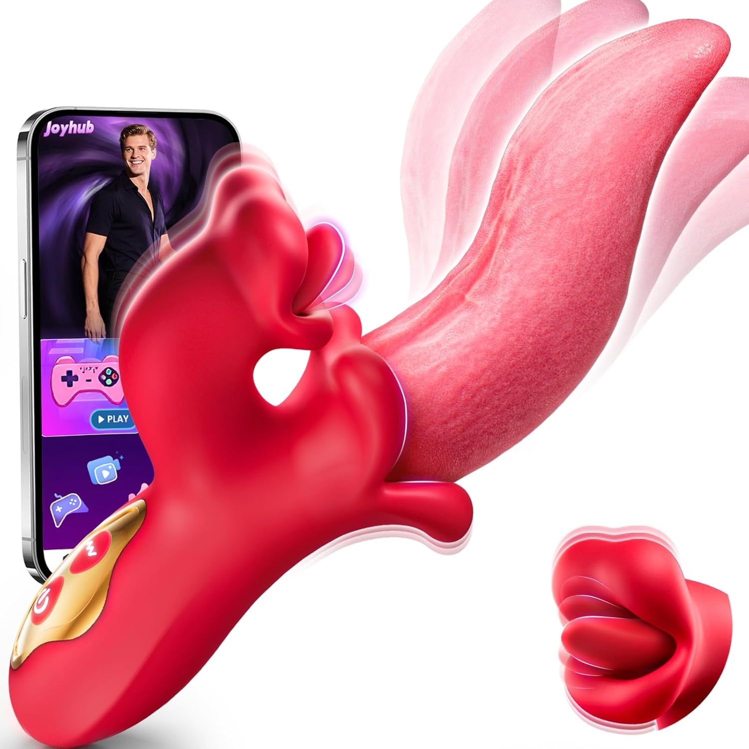 ElyraSwing Tongue Rabbit Vibrator 9 Modes G - Spot Toy - SinfulX - Personal Care > Sexual Wellness > Tongue Vibrator