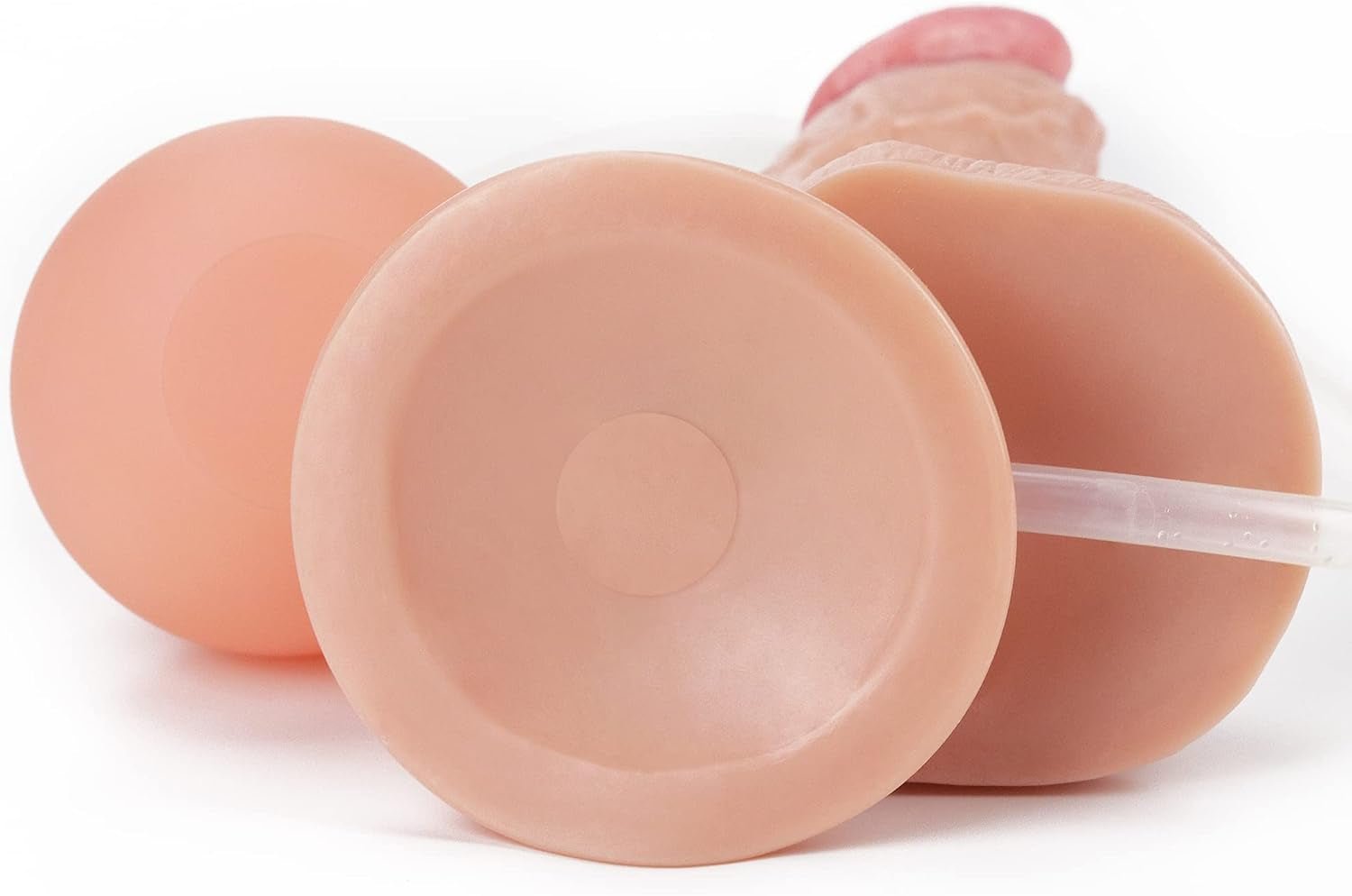 Dildo Squirt Adult Sex Toy, 10" Squirting Dildo Ejaculating Butt Plug Anal Douche with Big Enema Bulb, Anal Huge Thick Realistic Butt Plug with Suction Cup, Strap on Anal Toys Sex Toy Men Gay - SinfulX - 