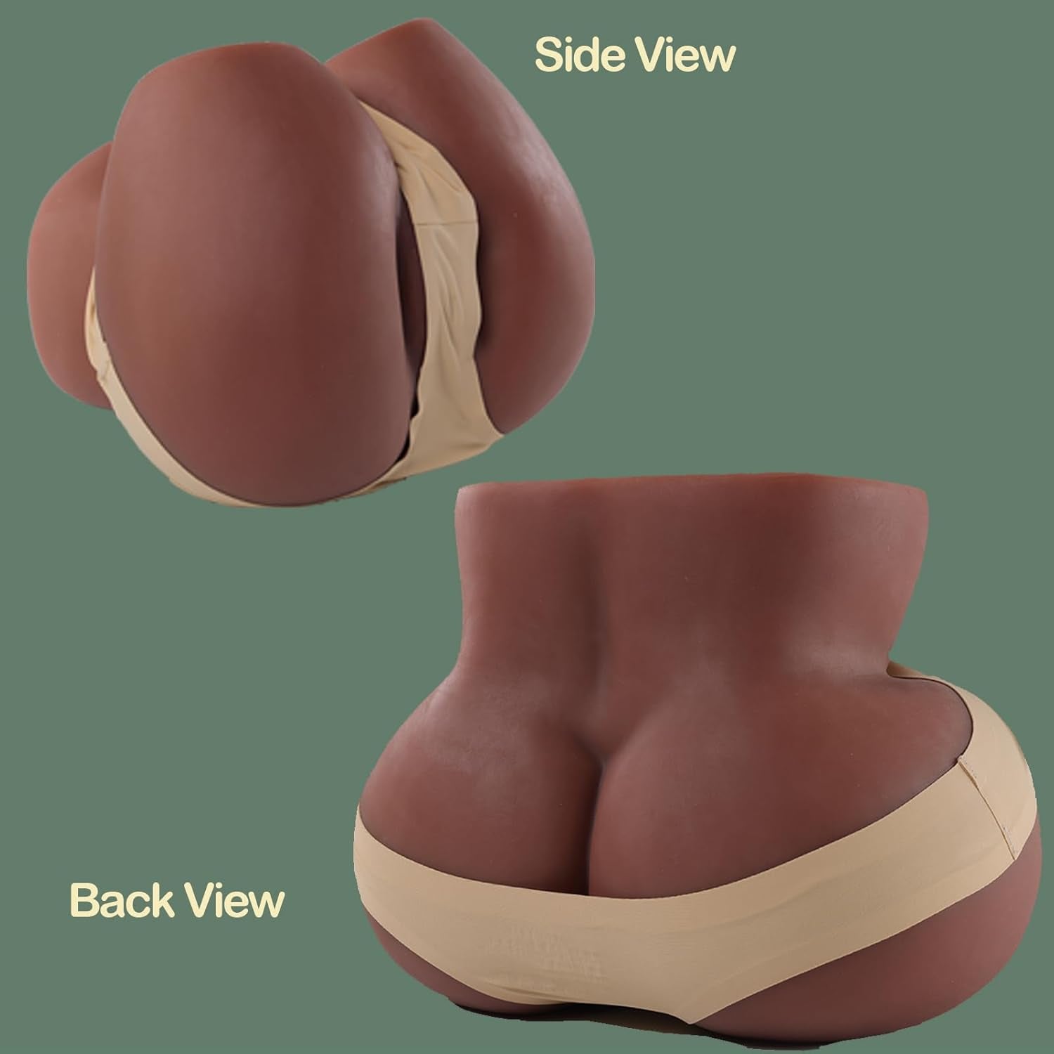 Sex Doll Ass Pussy Male Masturbator - Clearing the Ware - House, Black Sex Doll for Men Buttock with Vagina Anus, Male Sex Toy Pussy Big Ass for Men Masturbation with 2 Holes - Coffee Black - SinfulX - 