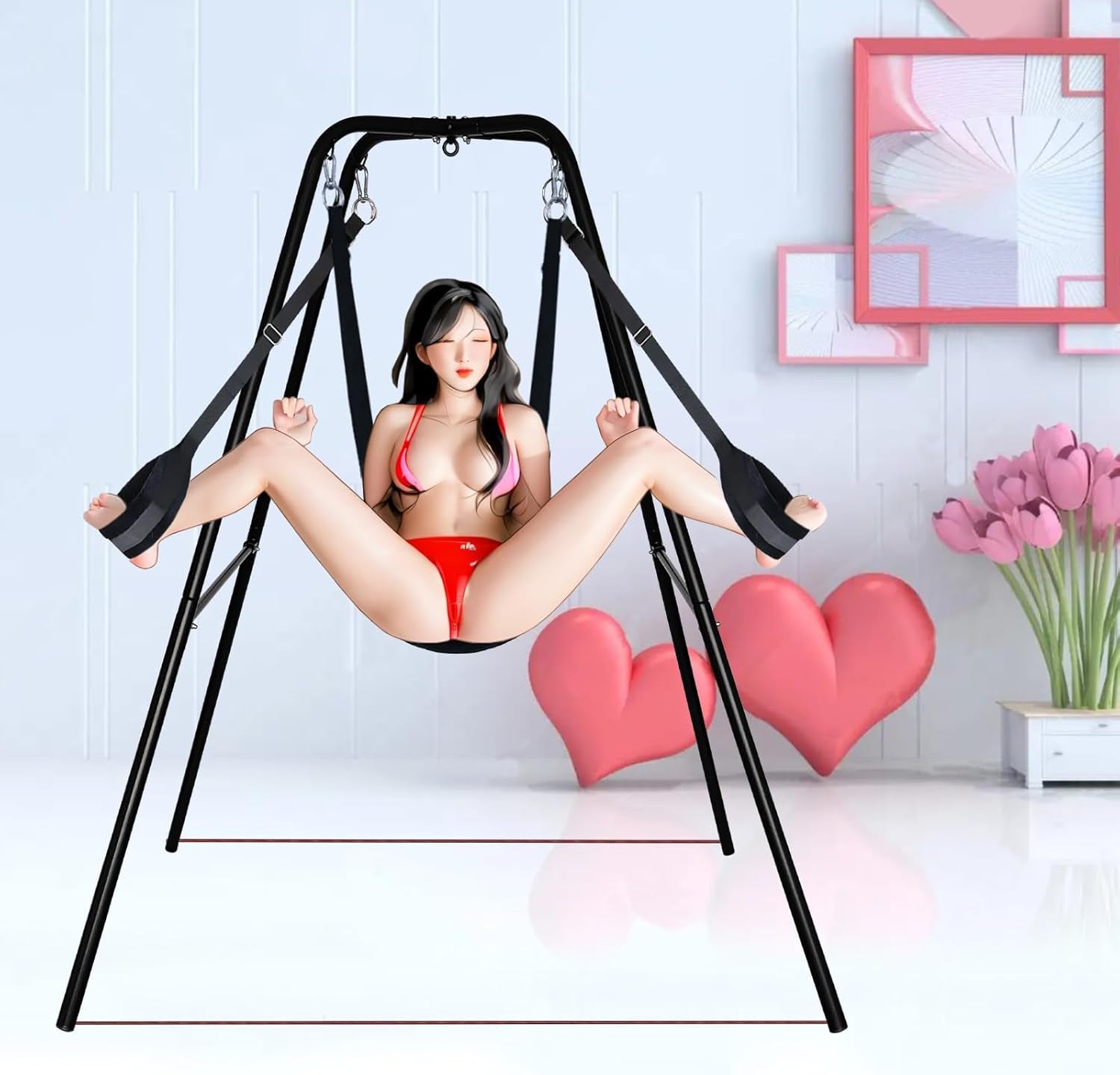 SteelFrame Freestanding Sex Swing Stand 400lb - SinfulX - 