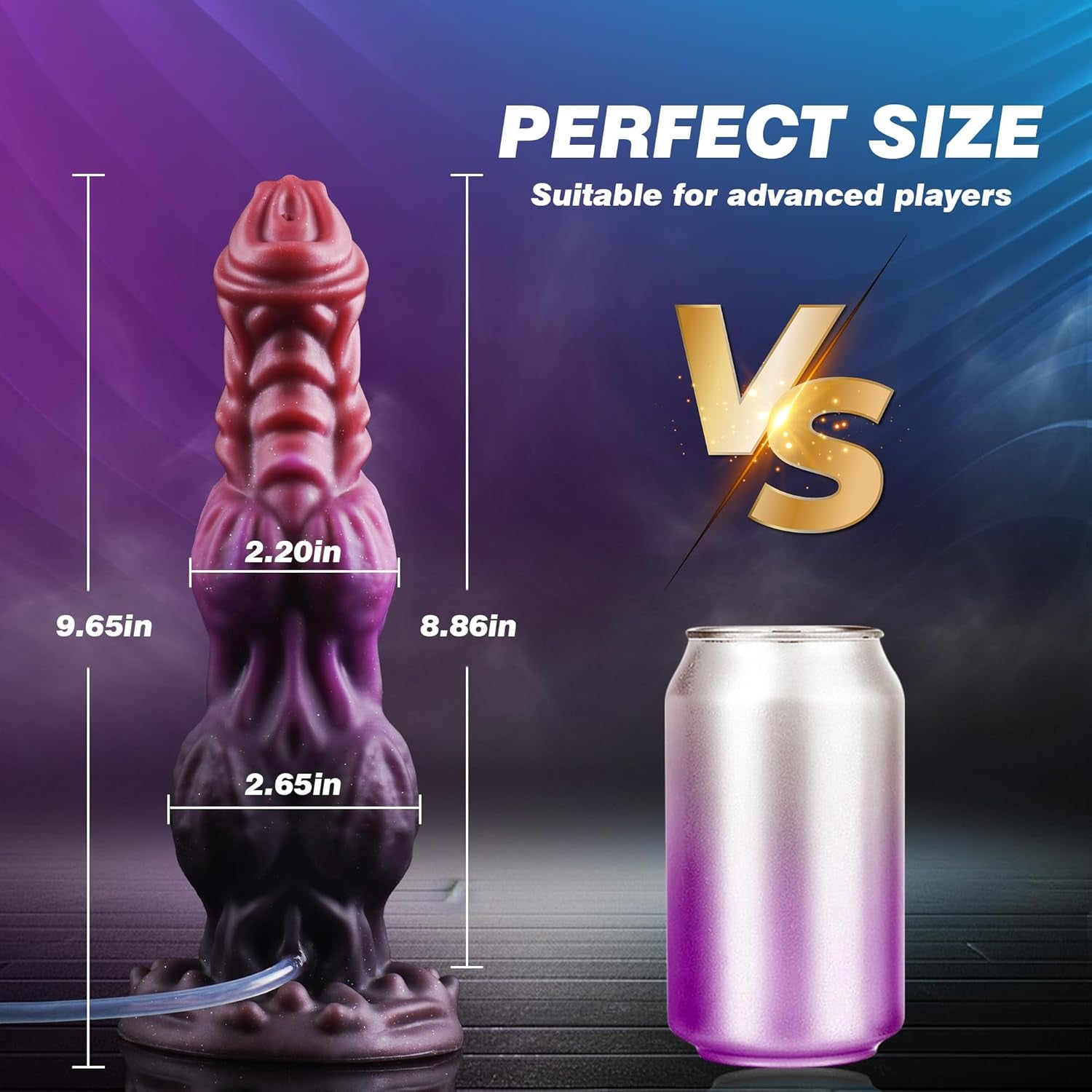 9.6" Monster Dildo Fantasy Squirting Dildo with 2 Big Knots, Dragon Horse Dildos Dog Dildos Knotted Ejaculating Toy with Strong Suction Cup, Adult Toys for Women Men - SinfulX - 