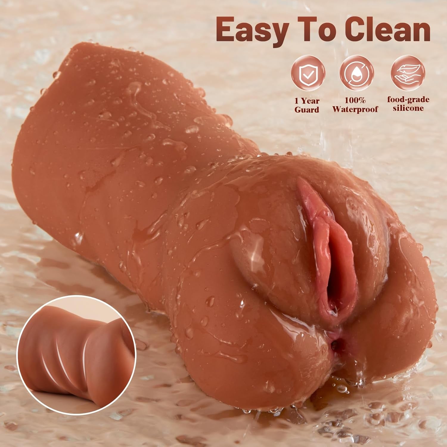 3 in 1 Male Masturbators for Men - Realistic Sex Doll with Lifelike Face & 8.6In Dual Side Tunnel and Anus with 3D Texture - Adult Male Sex Toy for Men Masturbation Pleasure - SinfulX - 
