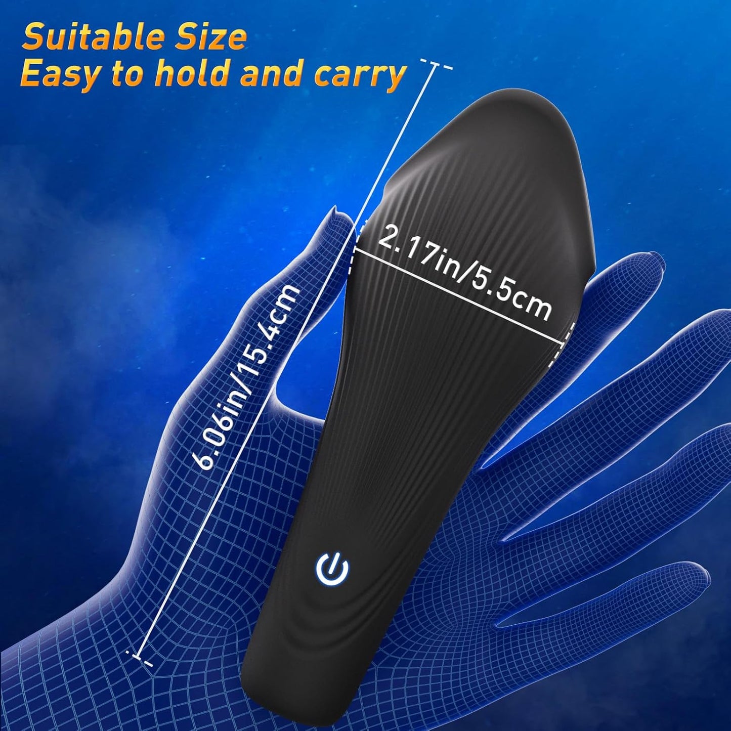 Male Sex Toys for Men Penis Vibrator - Male Masturbator with 10 Vibrating & Licking Training Tongue Stimulation for Glans & 360° Wrapped Sex Machine Stroker, Adult Sex Toys & Games for Gay Men - SinfulX - 