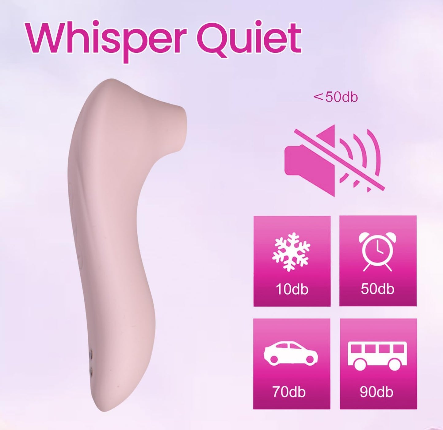 Sucking Vibrator Wand Adult Womens Sex Toys, Clitoral Nipple Sucker with 10 Sucking Modes, Clitoral Stimulator Vibrator Clit Sex Novelties, Waterproof Rose Toy G Spot Vibrator for Women Couples - SinfulX - 