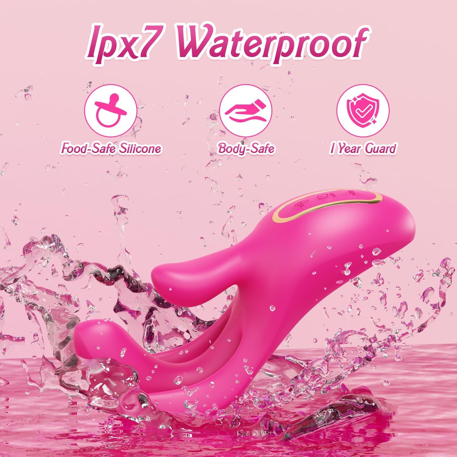 Vibrators Adult Sex Toys for Women - Finger Vibrator with 10 Flapping Patterns & 10 Vibration Modes to Stimulation G Spot and Clitoral, 3 in 1 Silicone Female Adult Toy Couples Sex Toys