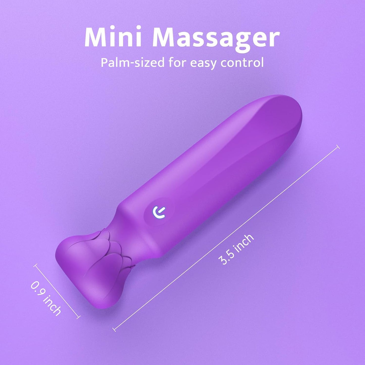 VioletLuxe Bullet Vibrator 10 Modes Waterproof Silicone Rechargeable - SinfulX - Personal Care > Sexual Wellness > Bullet Vibrator