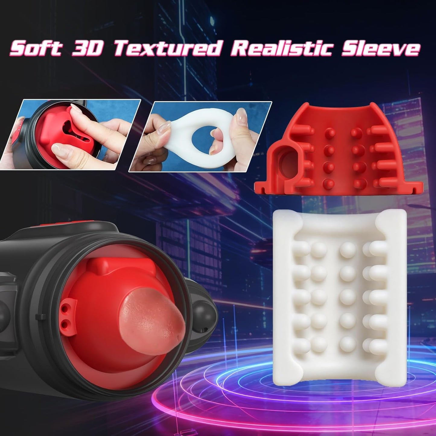 HydroPulse 7 - in - 1 Water Spray Rotating Suction Male Masturbator - SinfulX - Personal Care > Sexual Wellness > Male Suction Vibrator