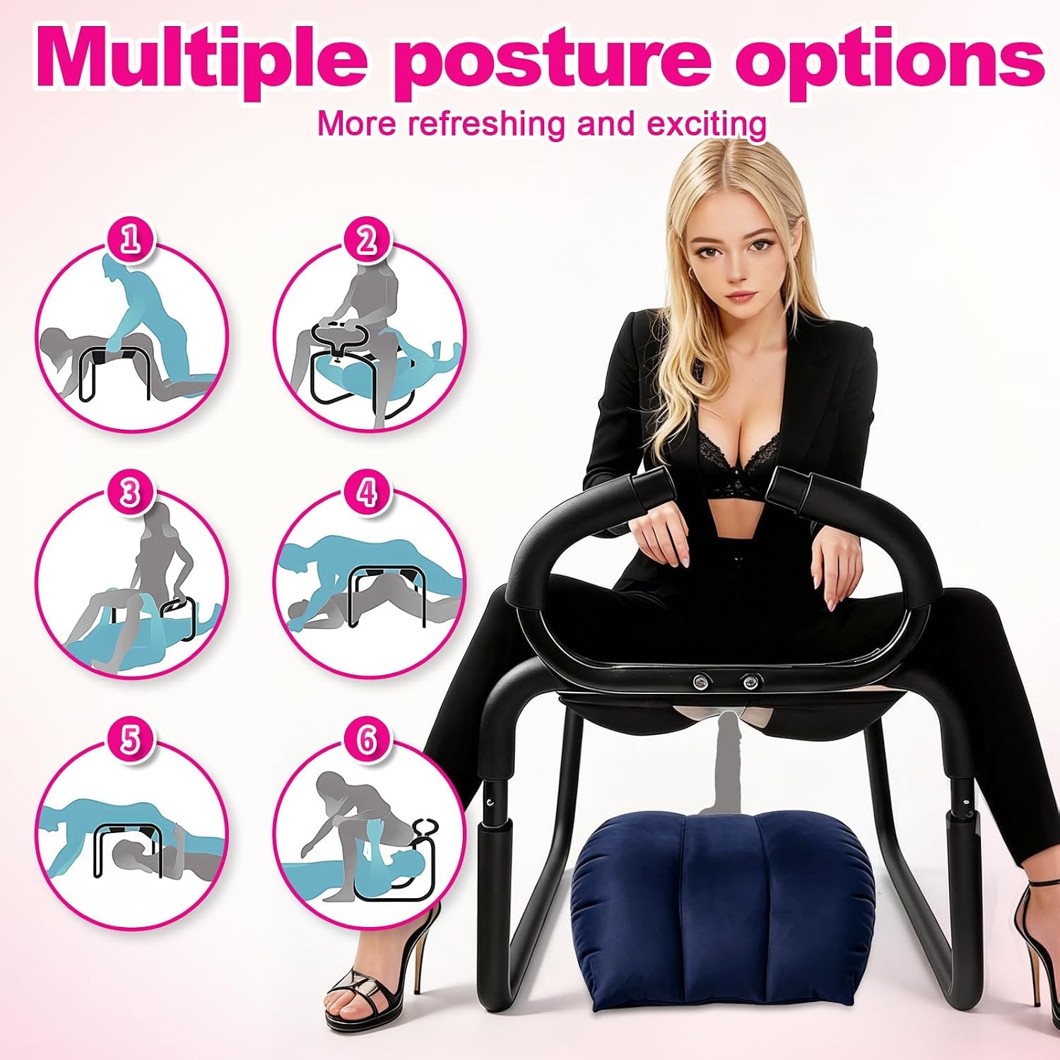 SinRider Bouncing Sex Stool | Elastic Seat & Toy Mount