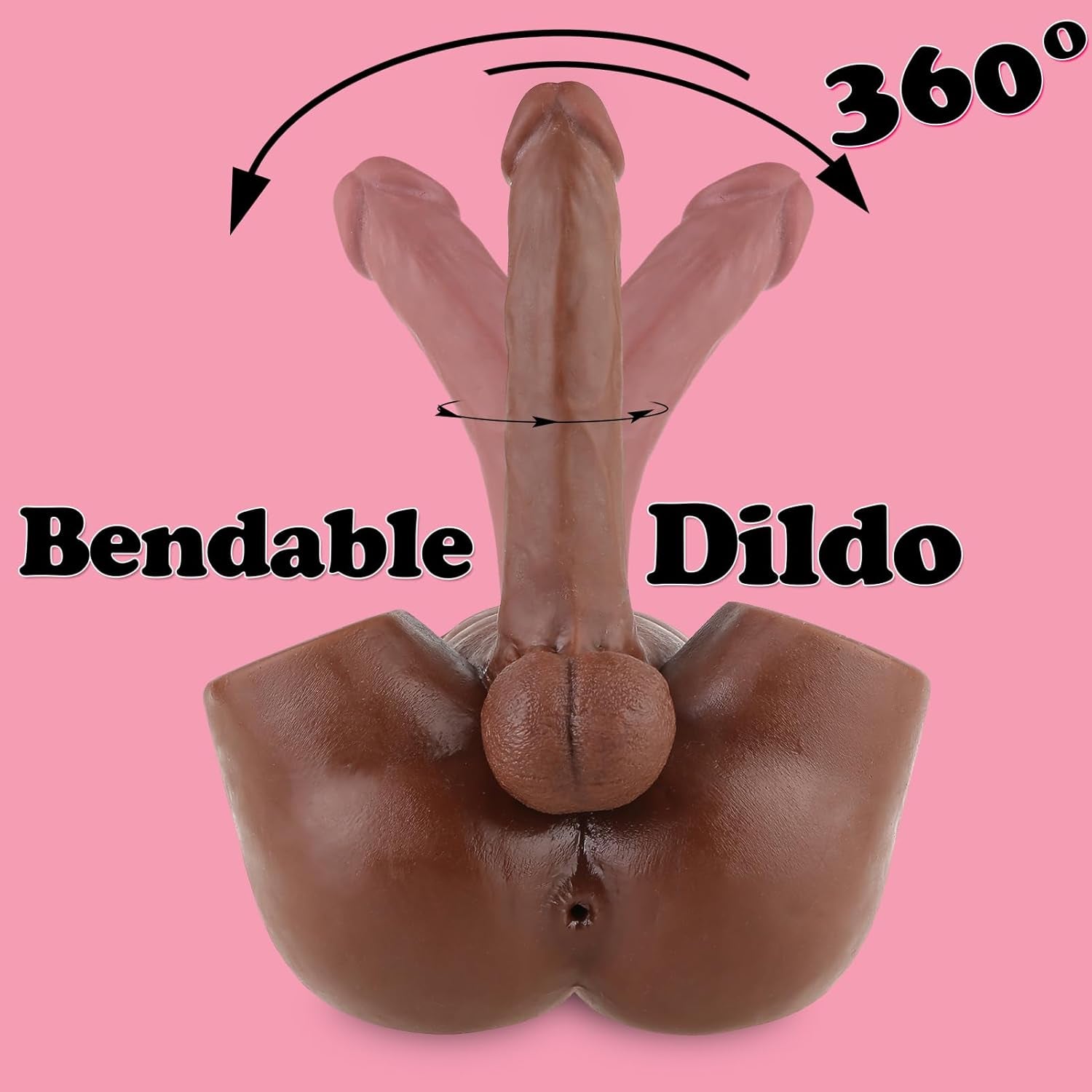 8Lb Male Sex Doll with Flexible Dildo Realistic Sex Huge Cock, Torso Sex Dolls for Women 7.9 in Cock Female Masturbation Unisex Masturbator Tight Anal Adult Toy for Men Couple Women Gay Sex Toy - SinfulX - 