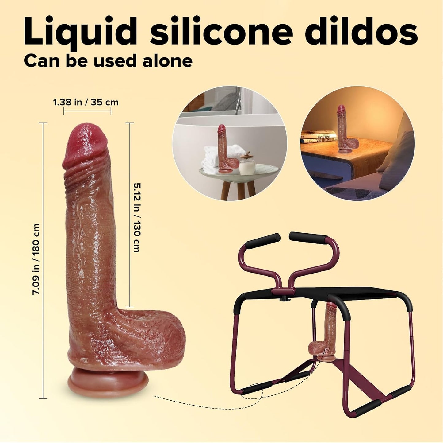 AeroBounce Adjustable Sex Chair with Dildo Mount - SinfulX - 
