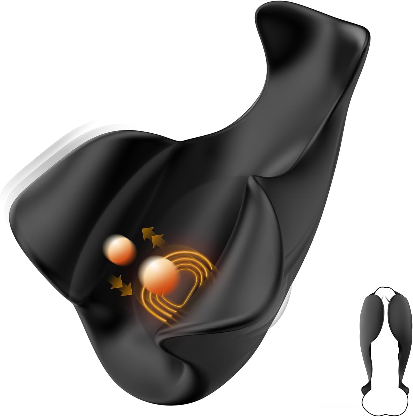 Sex Toys for Men Penis Sleeve Male Vibrator - Male Masturabtor Air Stroker Glans Training with 9 Vibrating + 9 Pulsating, Vibrating Massager for Adult Toys Sex Device Soft Silicone Pleasure Toys