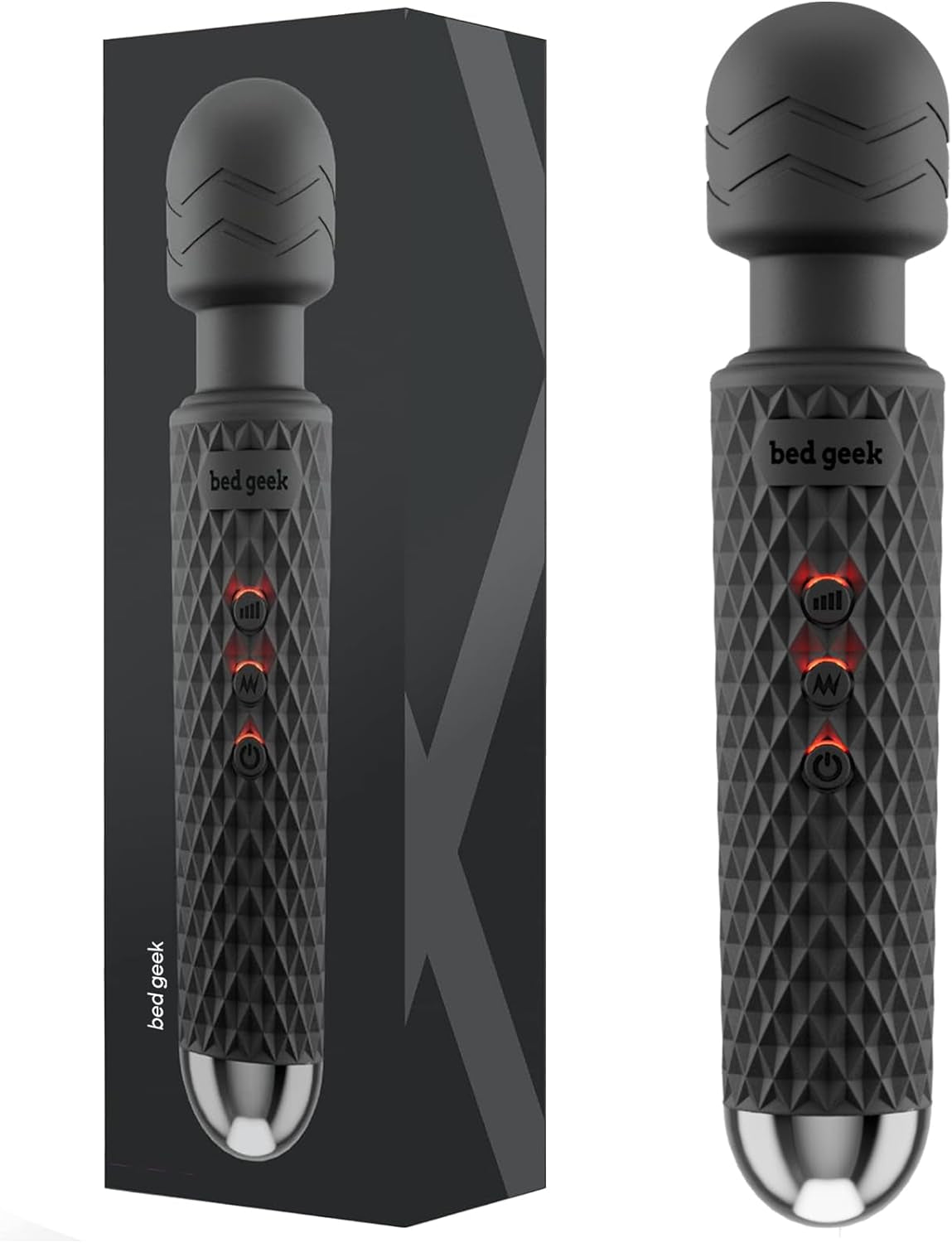 ObsidianPrism Wand Vibrator 20 Patterns 8 Speeds Waterproof - SinfulX - Personal Care > Sexual Wellness > Wand Vibrator
