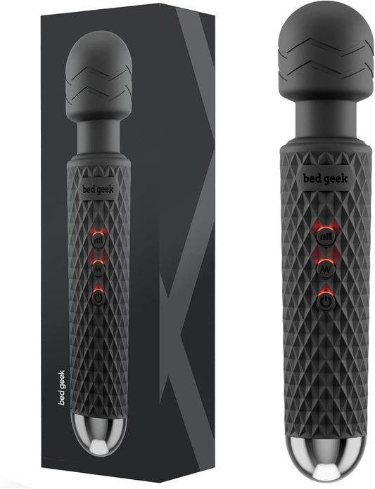 ObsidianPrism Wand Vibrator 20 Patterns 8 Speeds Waterproof - SinfulX - Personal Care > Sexual Wellness > Wand Vibrator
