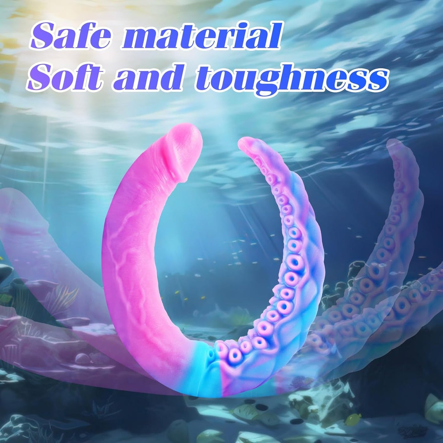 20.5" Double - Headed Tentacle Realistic Dildo,Huge Silicone Double Sided Dildo, Fantasy Octopus Giant Lifelike Penis,Long Thick Dual - Ended Monster Shaft for Vaginal/Anal,Lesbian & Gay Sex Toy - SinfulX - 