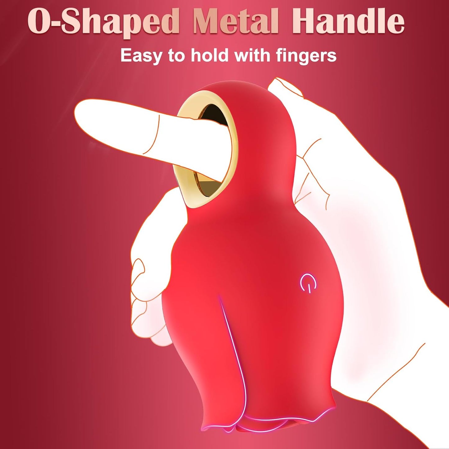 Vibrator Rose Sex Toy for Woman - Female Sex Toys Sucking Nipple Vibrator with 9 Sucking Modes, USB Rechargeable & Smooth Touch Clitoral Stimulator, Rose Adult Sex Toys for Couples Oral Sex Pleasure - SinfulX - 