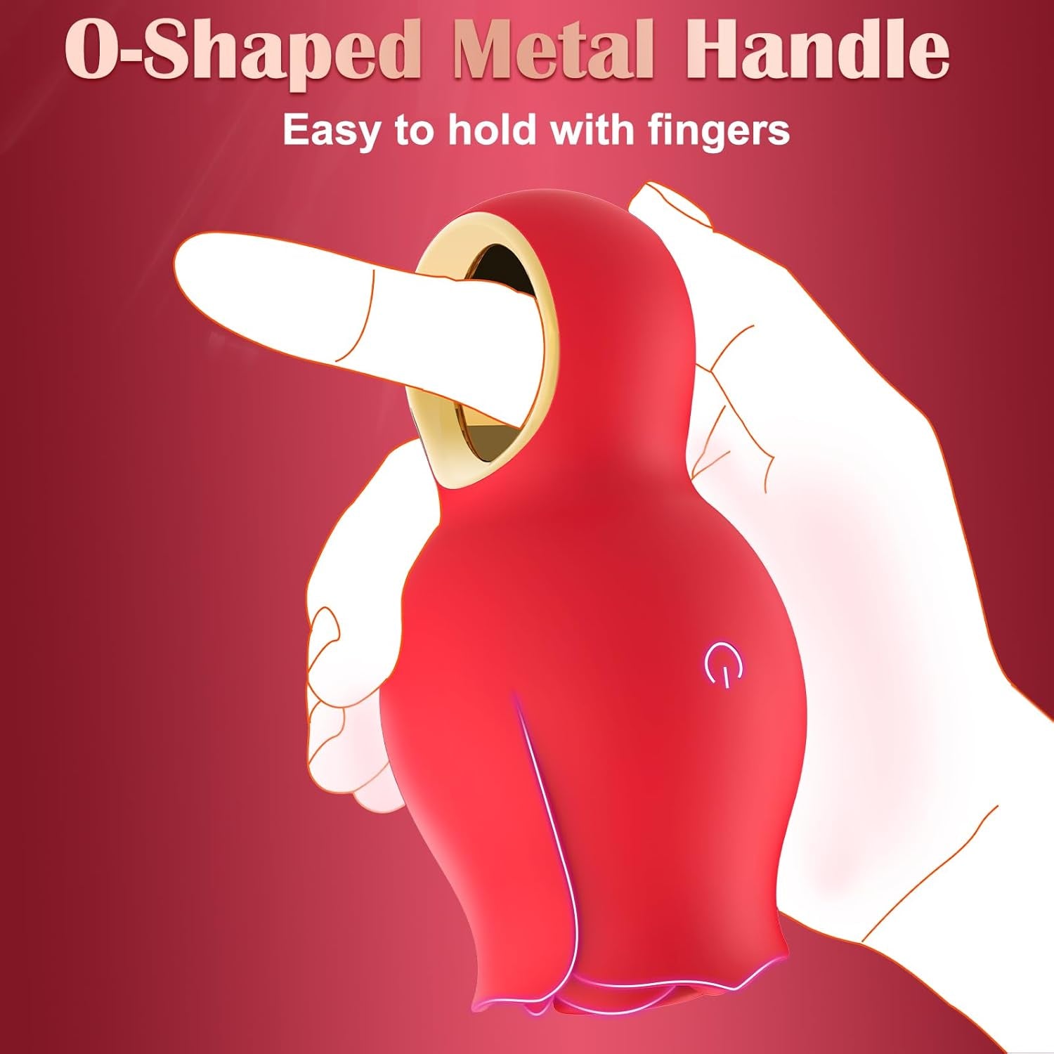 Vibrator Rose Sex Toy for Woman - Female Sex Toys Sucking Nipple Vibrator with 9 Sucking Modes, USB Rechargeable & Smooth Touch Clitoral Stimulator, Rose Adult Sex Toys for Couples Oral Sex Pleasure - SinfulX - 
