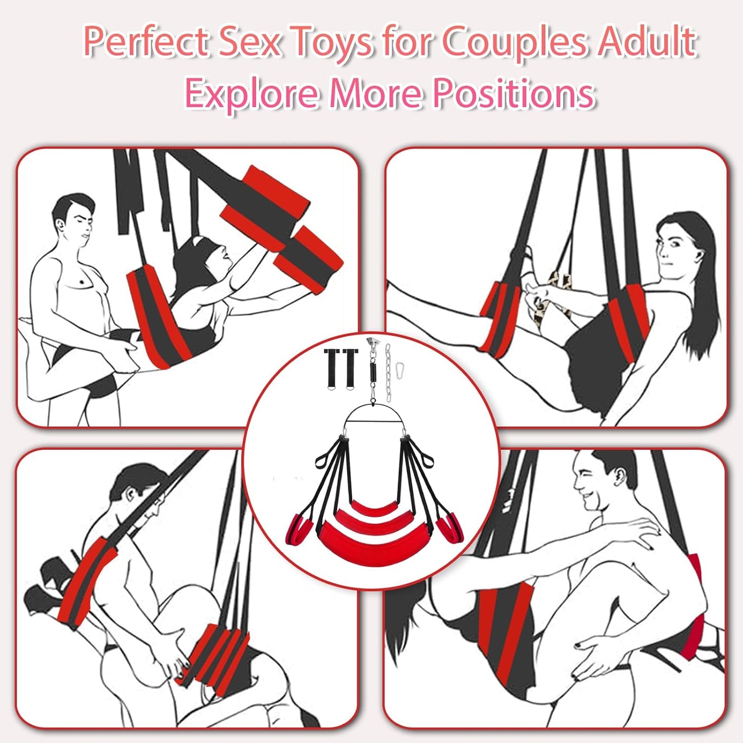 AeroSpin 360° Adjustable Premium Sex Swing - SinfulX - 