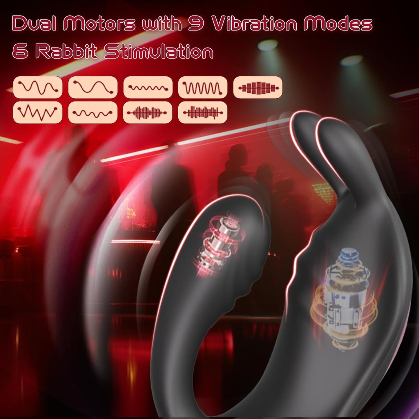 NoirRabbit Rabbit Wearable Couple Vibrator App Control - SinfulX - Personal Care > Sexual Wellness > Panty Vibrator