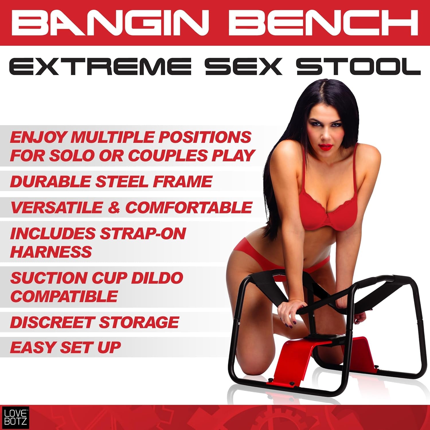 SinPerch Extreme Sex Stool | Compact BDSM Bench