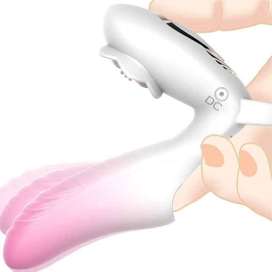 Finger Vibrator Adult Sex Toys for Couples Mini Vbrator, Wearable Panty Vibrator G Spot & Clitoral Stimulator with 10 Vibration Modes for Enhanced Pleasure, Butterfly Vibrator Rose Sex Toy for Couples