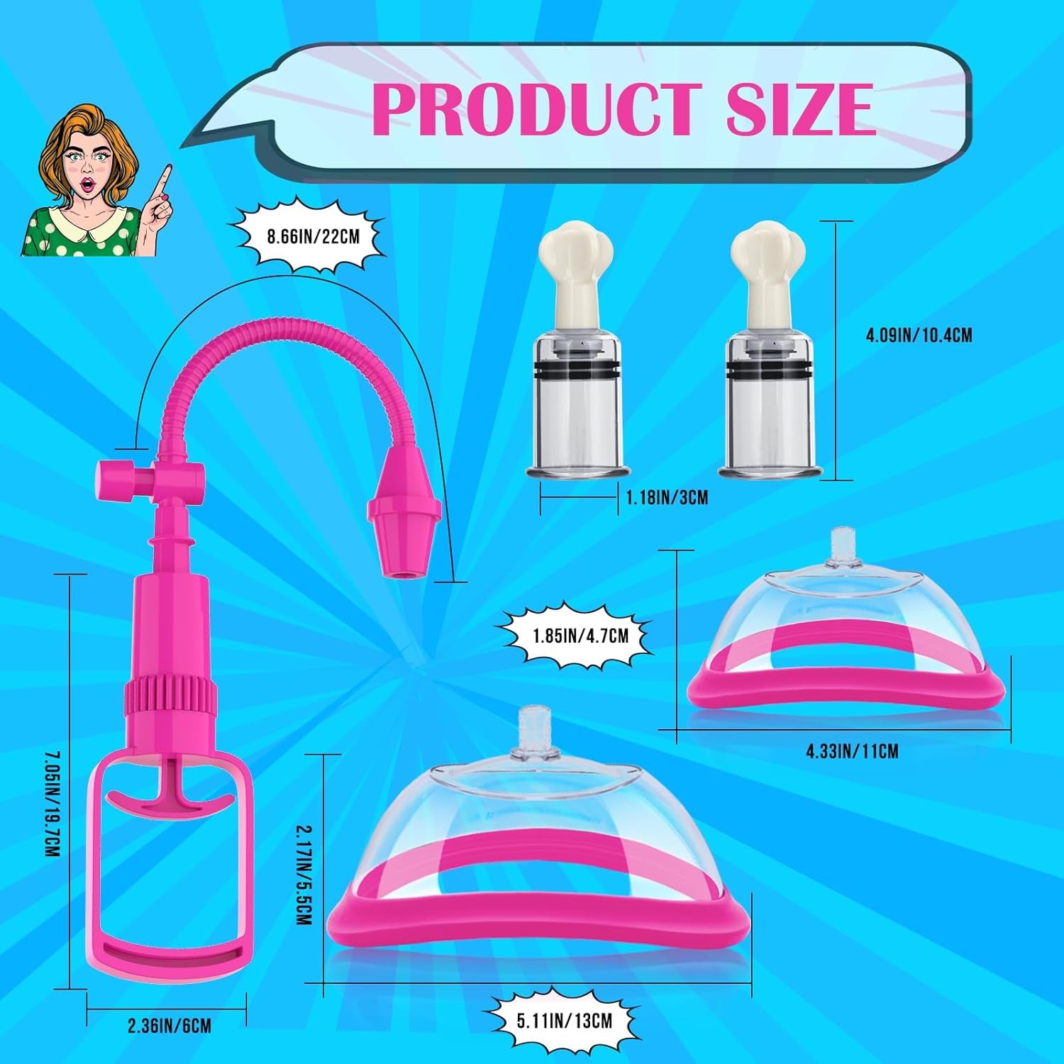 SilvaraX Manual Pussy Pump 4 Cups Kit - SinfulX - Personal Care > Sexual Wellness > Pussy Pump