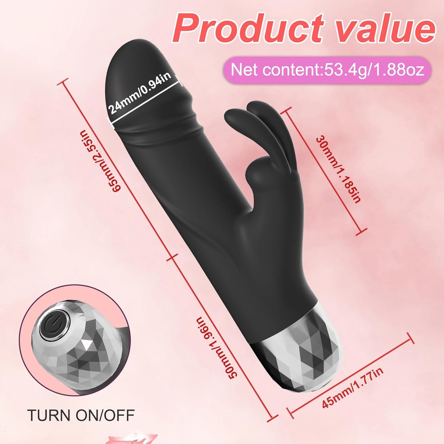 Bullet Vibrator for Women，Mini Rabbit Vibrator Clitoral G Spot Sex Stimulation with 10 Powerful Vibrating Modes, Rechargeable Mini Vibrator Female Sex Toys Vibrators for Couple Adult Toys & Games - SinfulX - 