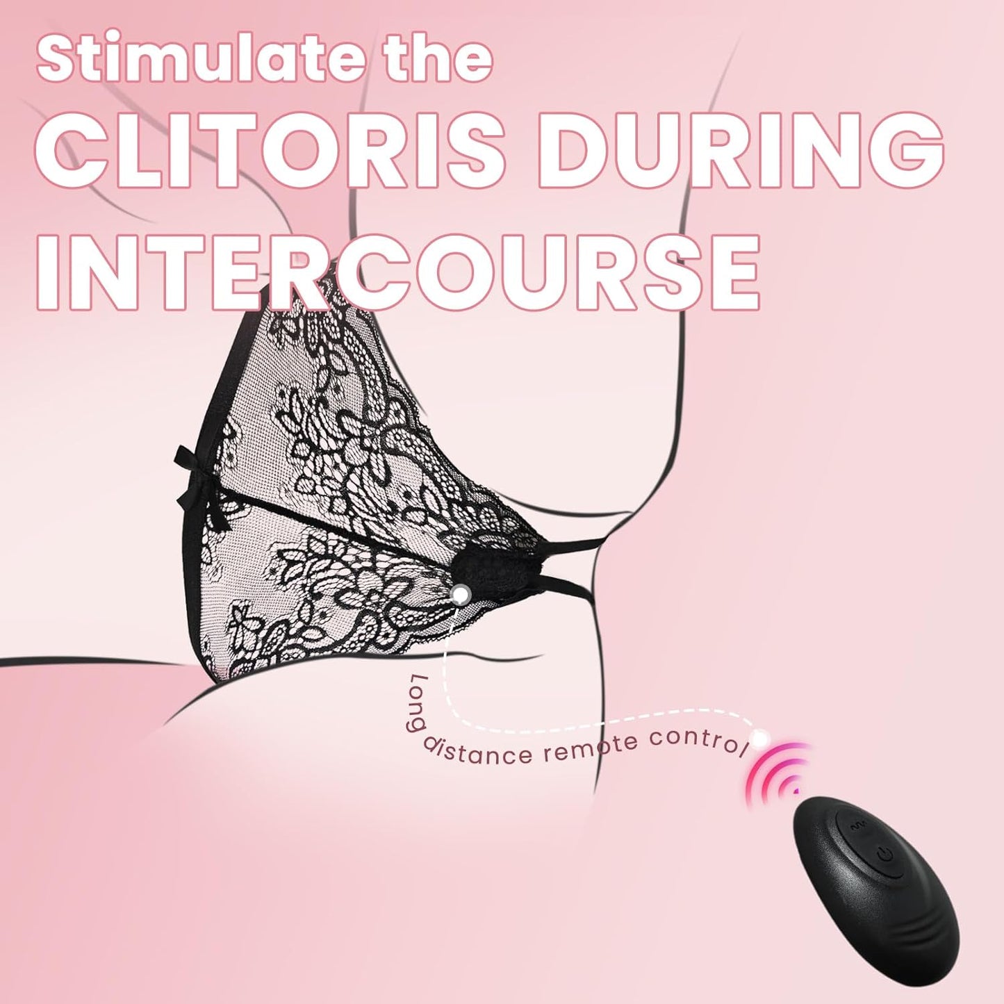 VelvetOpen Remote Open Crotch Vibrating Panties - SinfulX - Personal Care > Sexual Wellness > Panty Vibrator