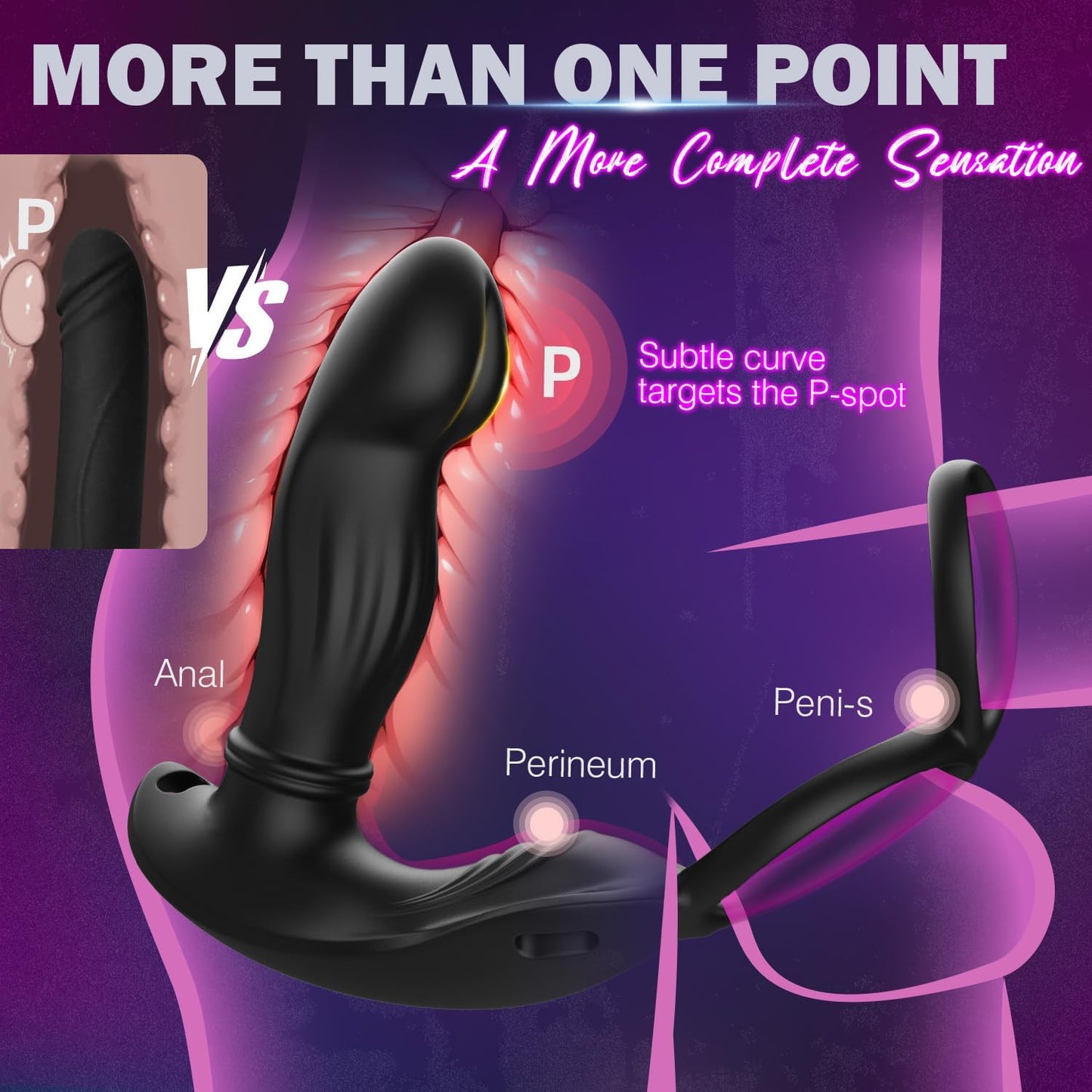 CoreDominus Thrusting Prostate Massager Cock Ring App Remote - SinfulX - Personal Care > Sexual Wellness > Prostate Massager Cock Ring